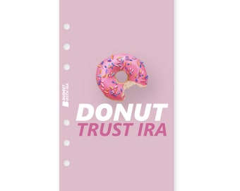 A6 Binder Dashboard: Donut Trust Ira, Cash Budget Insert