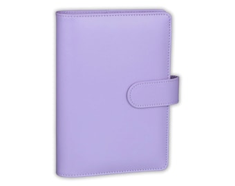 Lilac Purple PU Leather A6 Budget Binder | Custom Option Available | Budget with Ira