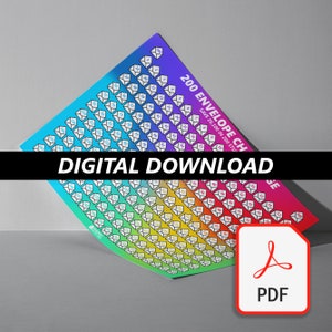 Digital 200 Envelope Challenge Tracker | Spare 20.100! | Haushalt mit Ira