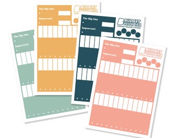 Expense Tracker Sticker Sheets | To Fit B3 Budget Planner | Budget with Ira