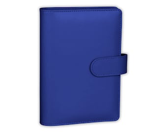 Navy Blue PU Leather A6 Budget Binder | Custom Option Available | Budget with Ira