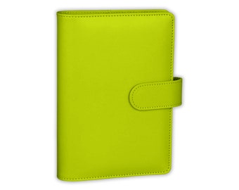 Lime Green PU Leather A6 Budget Binder | Custom Option Available | Budget with Ira