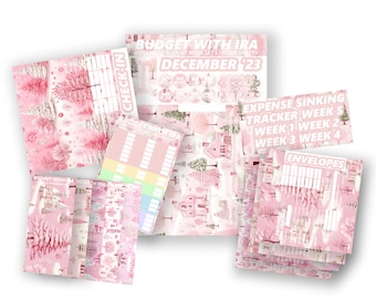 Winterwensen stickerkit | Passend bij A5 Budgetplanner | Paycheck Bill Tracker, kalender, inchecken! | Begroting met Ira