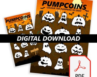 Pumpcoins Spar Challenge | A5 & A6 Druckbare PDF Download | Budget, Sinkende Gelder, Sparherausforderungen | Haushalt mit Ira