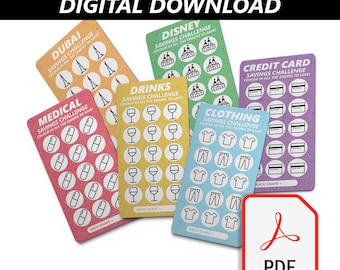 101 Savings Challenges Multipack: A5 & A6 Printable Budget PDFs
