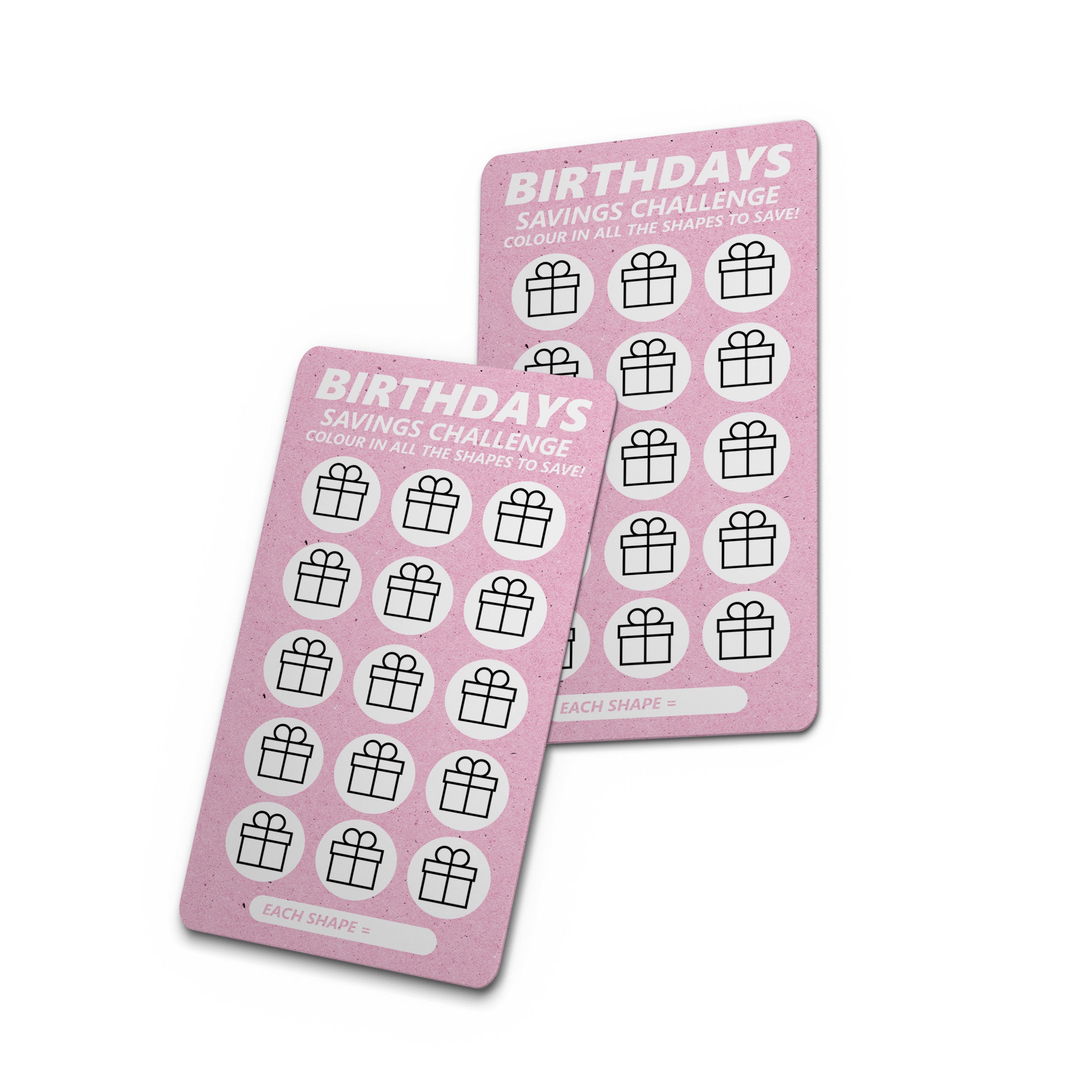 Birthdays Savings Challenge: Laminated A6 Budget Insert