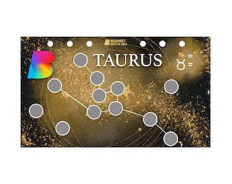 Taurus Scratch-Off Savings Challenge | Zodiac Scratch-Off Savings Dashboard | Budget with Ira