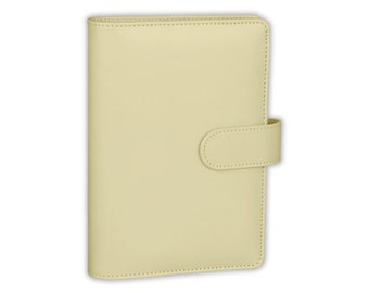 Custard Yellow PU Leather A6 Budget Binder | Custom Option Available | Budget with Ira