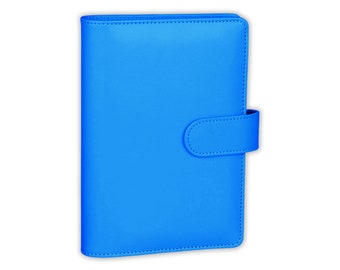 Cobalt Blue PU Leather A6 Budget Binder | Custom Option Available | Budget with Ira
