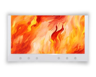 Handmade Cash Envelope: Flaming Hot! A