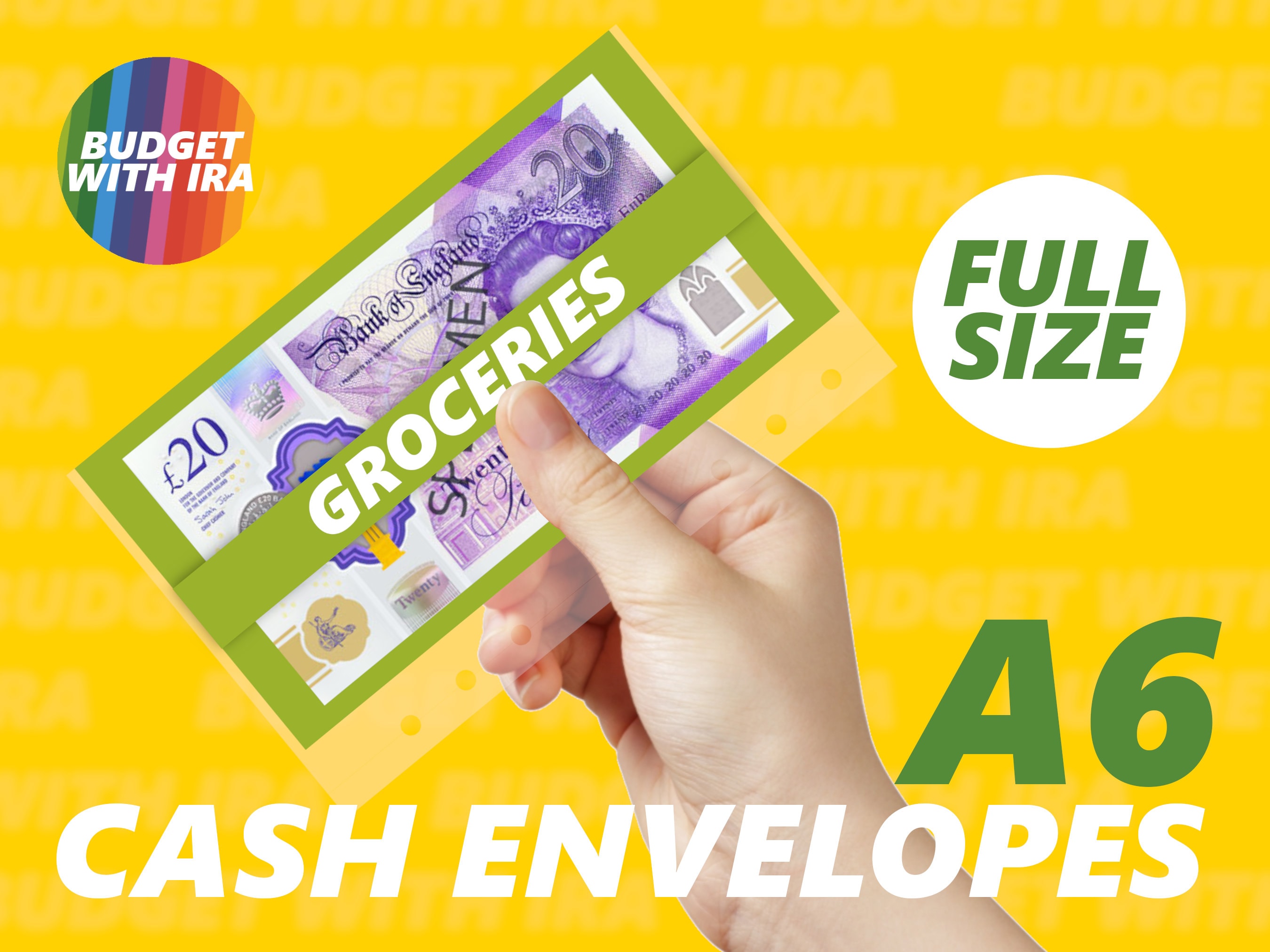 A6 Size Laminated Cash Envelopes Clear Front Single or Etsy UK