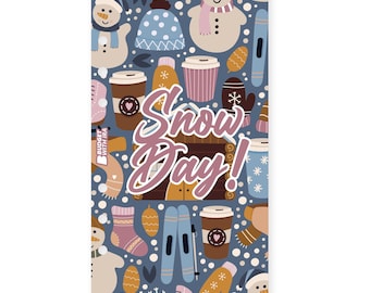 A6 Binder Dashboard: Christmas Cash Budgeting - Snow Day!