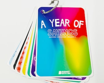 A Year Of Savings Mini Savings Challenge Booklet | 12 Mini Challenges Volume 4 | Haushalt mit Ira