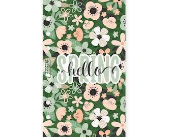 Floral A6 Binder Dashboard: Hello Spring Budget Planner