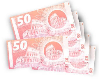 Cash Placeholder Cards: 50's 6 Pack
