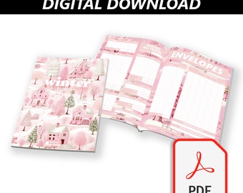 Digitales Budget-Booklet | Winter Wishes Kollektion | Gehaltsabrechnung | Haushalt mit Ira