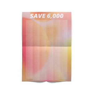 DIGITAL Save 6,000 Dice Savings Challenge Poster A4 and US Letter High Savings Challenge Budget with Ira image 2