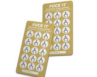 F*ck It! Savings Challenge | Thick, Durable Savings Challenge | Insert #101 | Budget with Ira