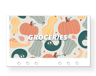 Oh My Gourd! Cash Envelopes: Clear Front Budget Binder