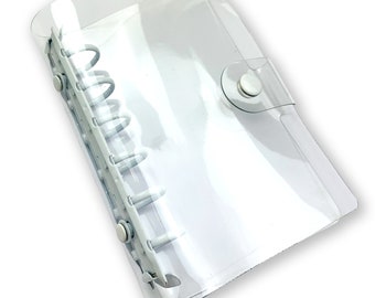 Clear & White A7 Budget Binder | Custom Option Available | Clean and Sleek | Budget with Ira