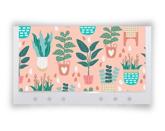 Handmade Cash Envelope: Terracotta House Plants