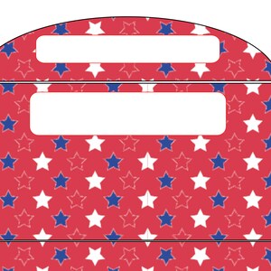 Bedruckbare Geldumschläge 4er Set - 4th of July Stars - Budget Umschläge