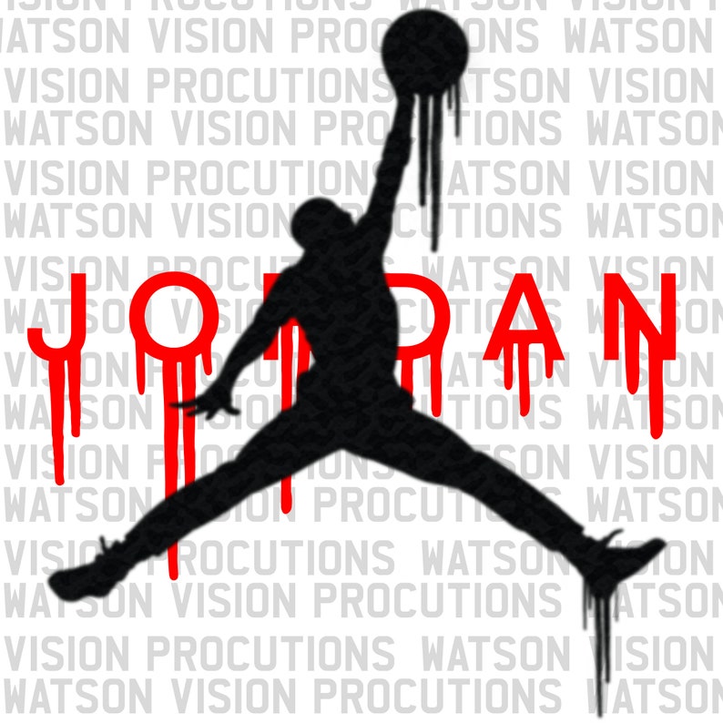 Jordan Air Brand Drip Style SVG/PNG Cut Files Instant | Etsy