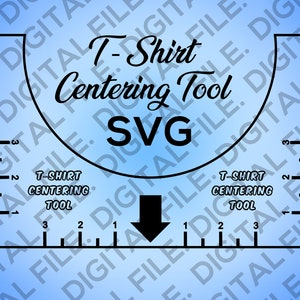 T-Shirt Alignment Tool, T-Shirt Alignment Guide, T-Shirt Centering Tool SVG Template - Digitale DOWNLOAD