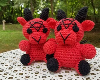 satan goat plush