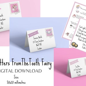 TINY FAIRY LETTER, Tooth Fairy Letter Note Editable Printable, First ...