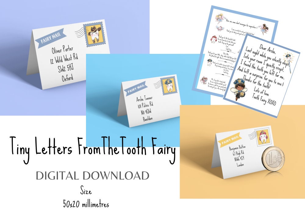 TOOTH FAIRY LETTER Tiny Fairy Letter Note Editable Printable - Etsy