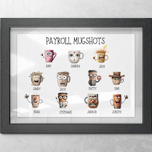 Foto policial de equipo, regalo para despedidas de trabajo, regalo divertido para la oficina, regalo de té, regalos de equipo para empleados que dejan el trabajo, el mejor equipo de la historia, regalos de agradecimiento para empleados