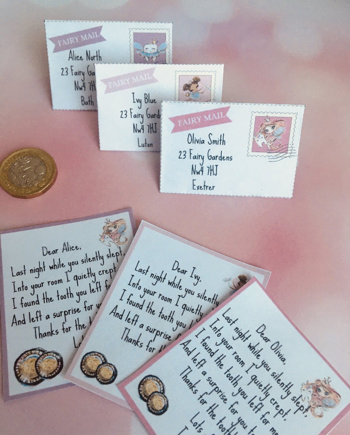 TINY FAIRY LETTER, Tooth Fairy Letter Note Editable Printable, First ...
