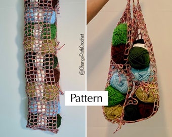 Yarn Sling Crochet Pattern, Yarn Storage Bag Instructions