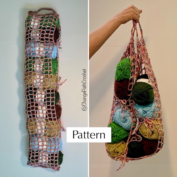 Yarn Sling Crochet Pattern, Yarn Storage Bag Instructions