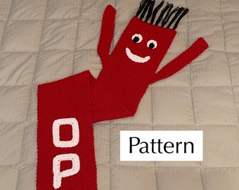 Wacky Waving Tube Man Scarf Crochet Pattern