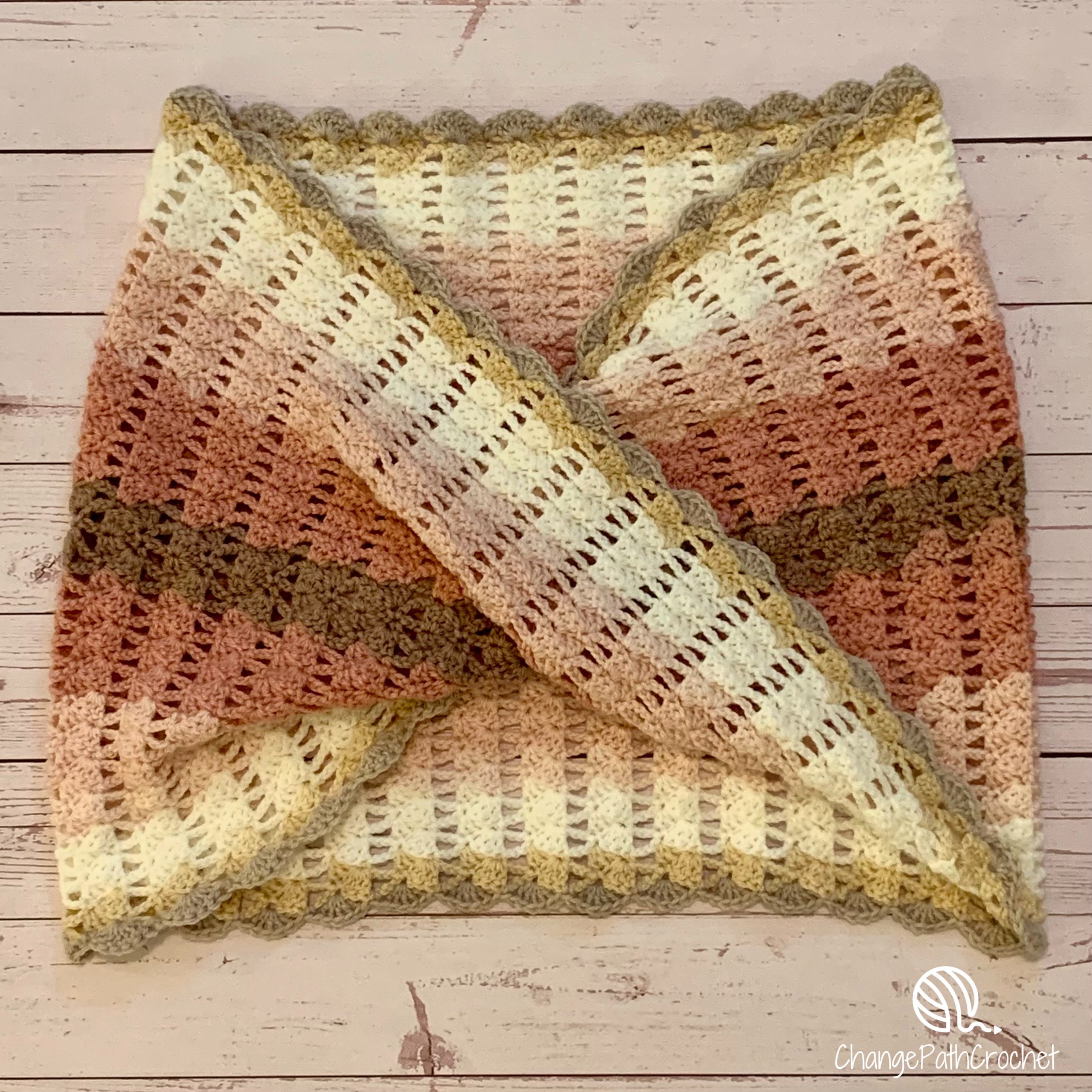 infinity shawl crochet pattern