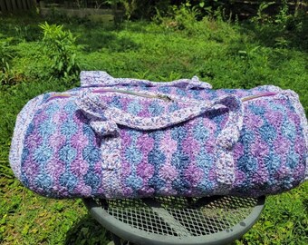 Bubble Duffel Bag Crochet Pattern