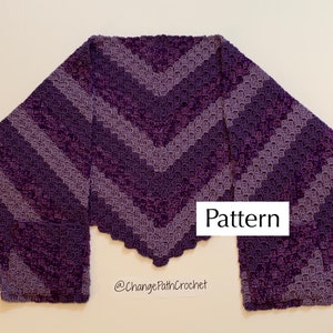 Sierra Nights Pocket Shawl Crochet Pattern