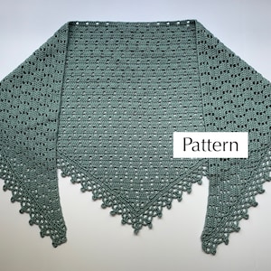 Rainy Day Shawl Crochet Pattern, Easy Elegant Crochet Shawl Instructions