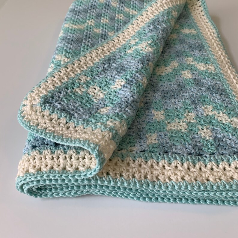 Super Summer Baby Blanket Crochet Pattern Lightweight Crib Etsy