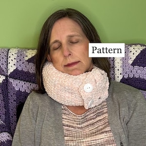 SlumberWrap トラベルピロー かぎ針編みパターン 持ち運び簡単