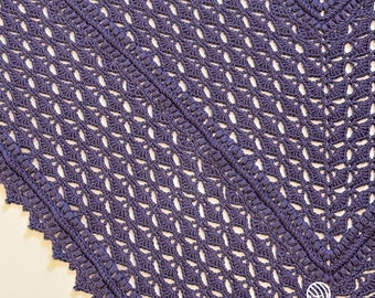 Lacy Triangle Crochet Shawl Pattern (PDF Pattern), Whispering Wings