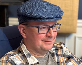 Cachet Flat Cap Crochet Pattern, Tunisian Stitch (PDF Pattern)