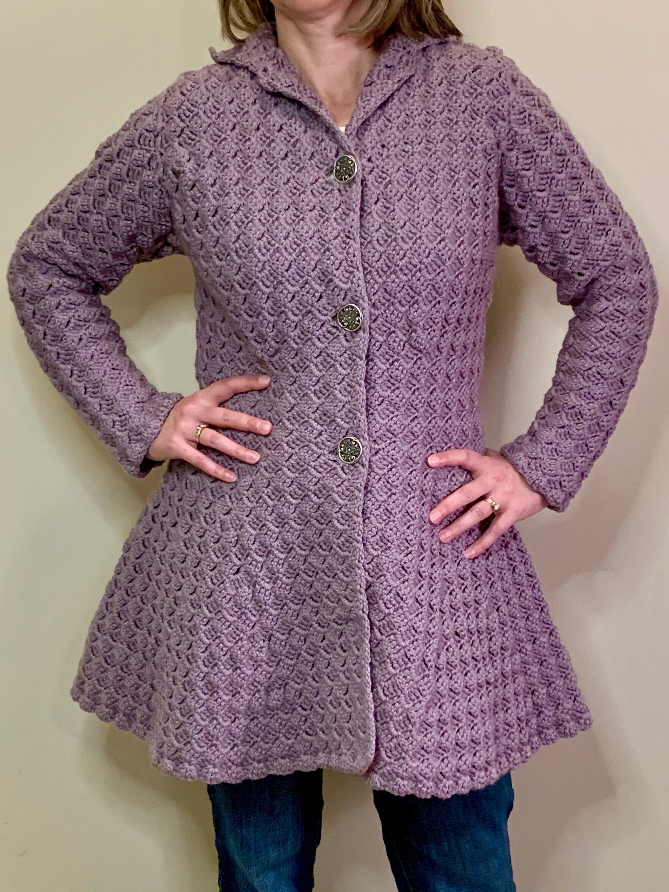 Princess Cardigan Jacket Crochet Pattern Women s Hooded Sweater