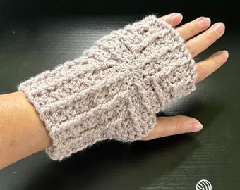 Everyway Mitts Crochet Pattern, Fingerless Gloves