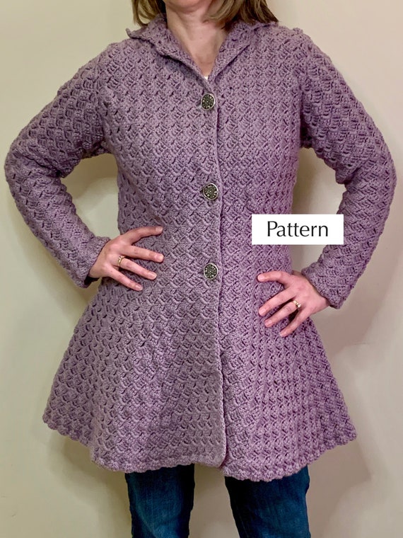 crochet princess cardigan pattern english