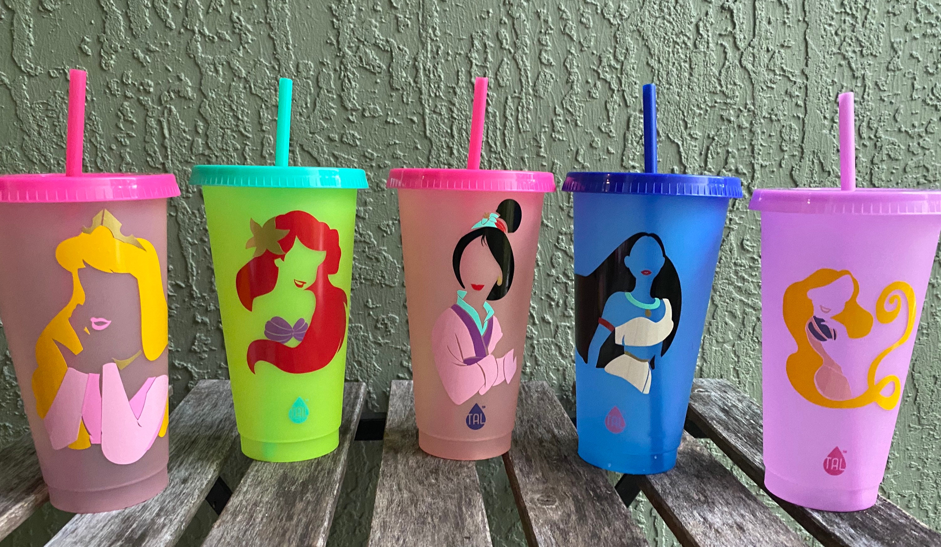 Princess Inspired Customized Color Changing Cups with a lid Etsy
