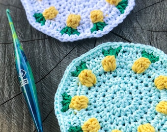 Pineapple Crochet Coaster / Pineapple Crochet PDF / Pineapple Crochet Pattern / Coaster Patteren / Sumner Crochet Pattern / Pineapple doily