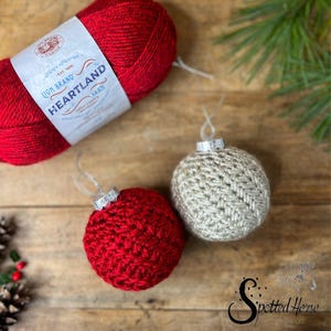 Crochet Chevron Christmas Bauble Pattern (PDF Download)